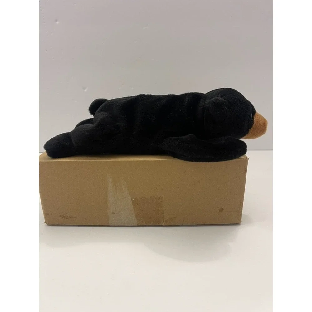 Ty Beanie Babies Blackie the Bear 1994 Vintage Plush Black Brown Style 4011 PVC
